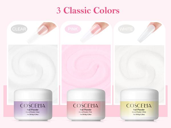 COSCELIA Acrylic Nail Kit for Beginners with Everything Professional Acrylic Powder Drill UV Light Glitter Decoration Set Complete Nail Art Kit for Home Salon Design Youth Friendly