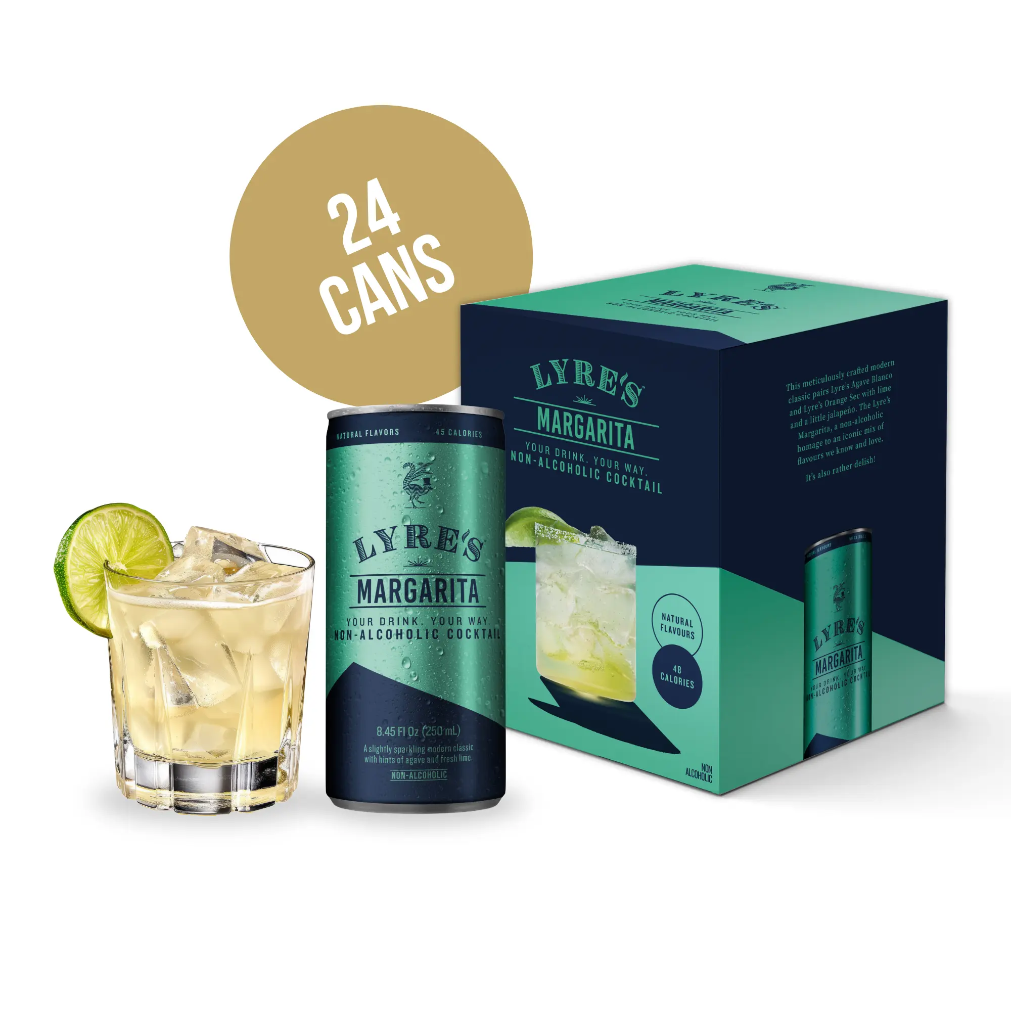 Non-Alcoholic Margarita Cocktails - Case of 24