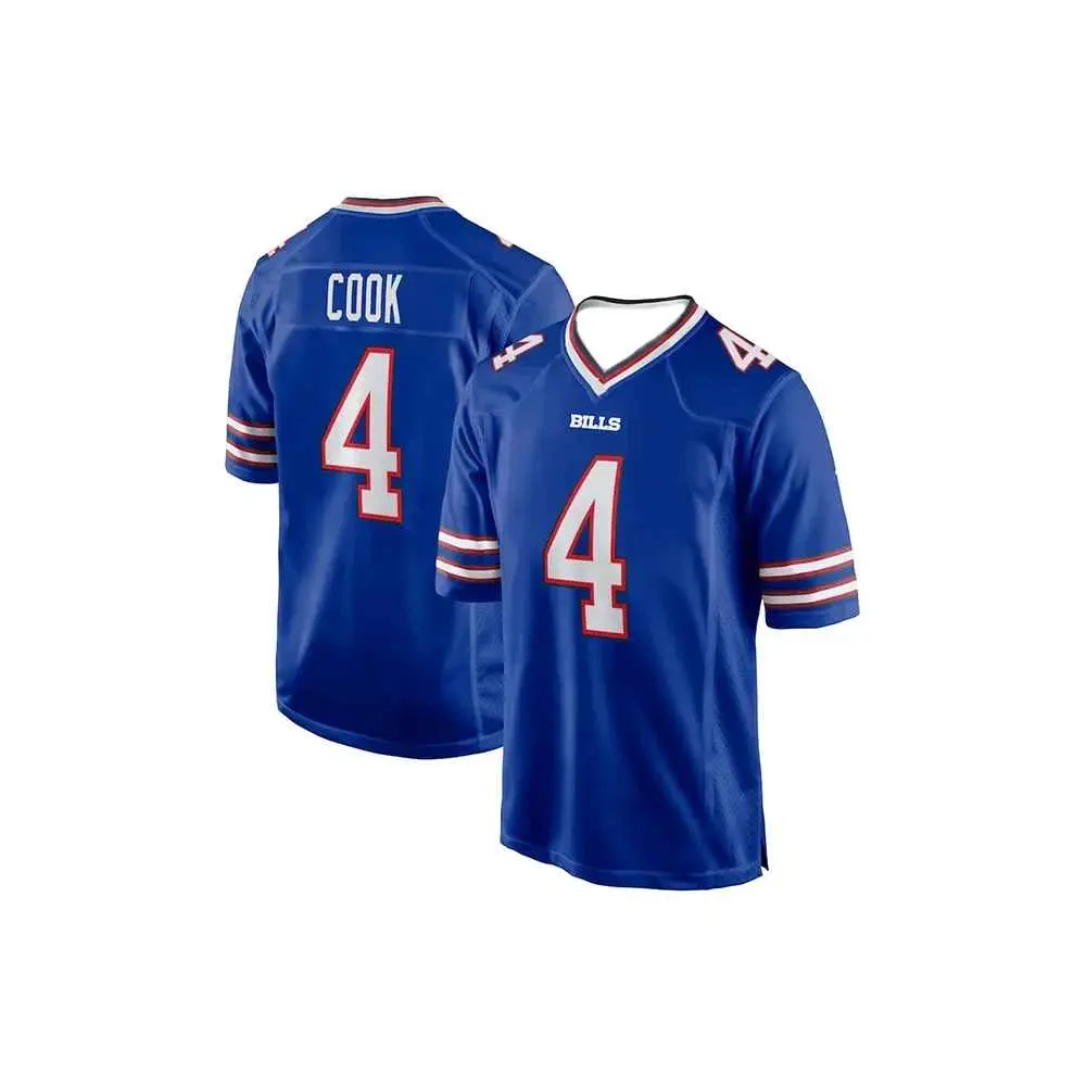Men's #4 American football jersey Sportswear, stylish, comfortable and breathable, v-neck embroidery, sports game jersey