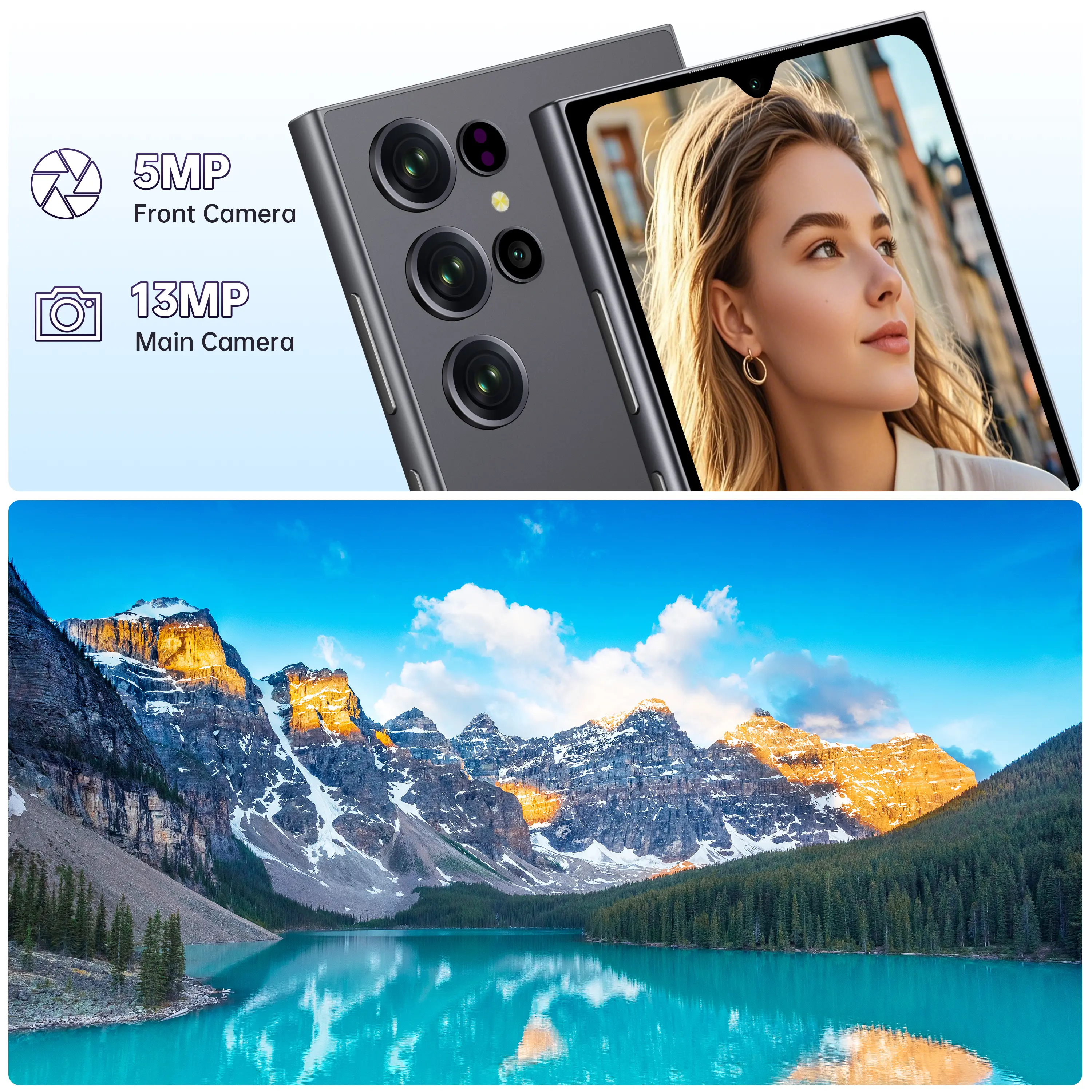 OUKITEL C61 Pro Unlocked Phone Android 15, 24(8+16)GB + 256 GB