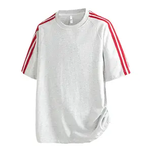 Summer High Street Loose Casual Colorblock Sporty T‑Shirt — Versatile Short Sleeve Top