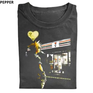 The Vintage Kingdom Hearts Shirt, Sora in Front of 7-Eleven, Anime Character Shirt, Gamer Shirt, Video Game Fan Shirt