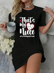 That's My Niece | Proud Volleyball Auntie Volleyball Aunt Casual Dress