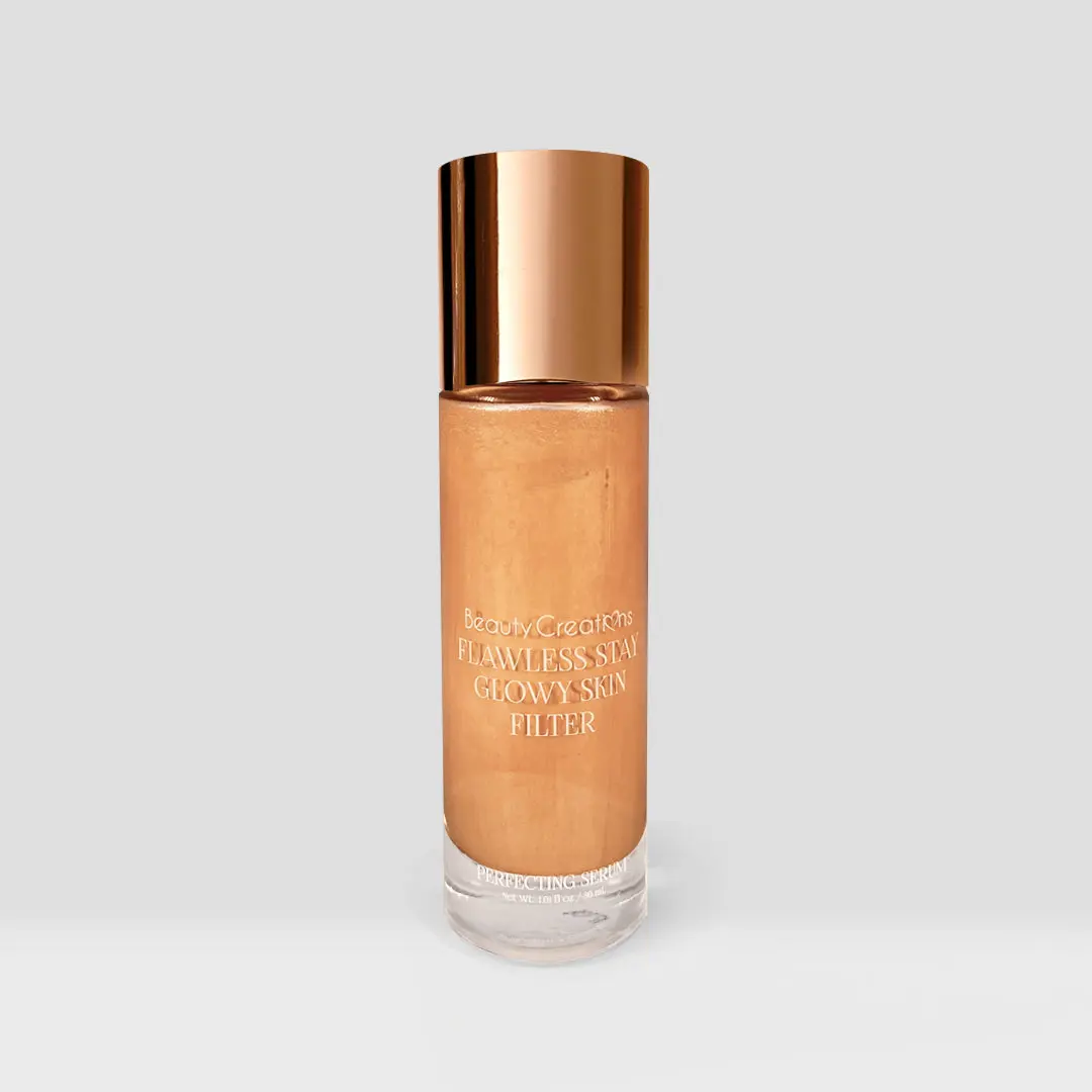 Beauty Creations Flawless Stay Glowy Skin Filter Concealer Foundation - Cruelty-Free Makeup with Glycerin, Potassium Sorbate, Phenoxyethanol for Smooth Application