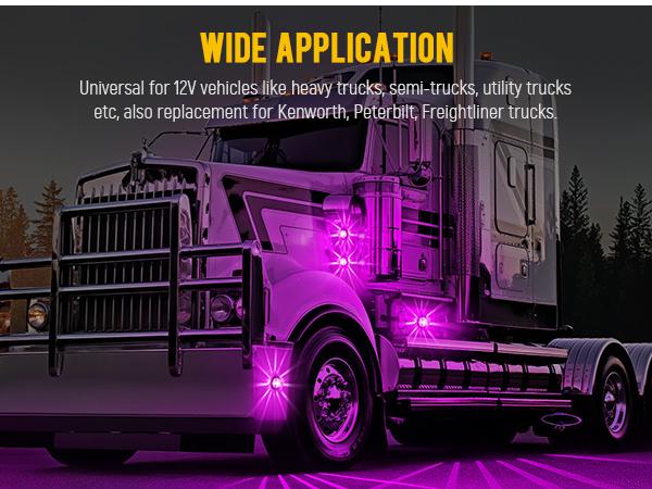 Partsam Glass Watermelon Lights Clear Lens Light 2Pcs