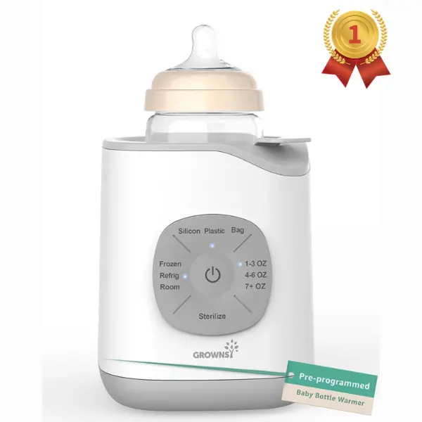 GROWNSY Bottle Warmer,  8-in-1 OG Fast Bottle Warmer, for Breastmilk & Formula, Accurate Temperature Control, Milk Warmer for All Bottles with Thaw, Sterilizing, Keep Warm, Heat Food