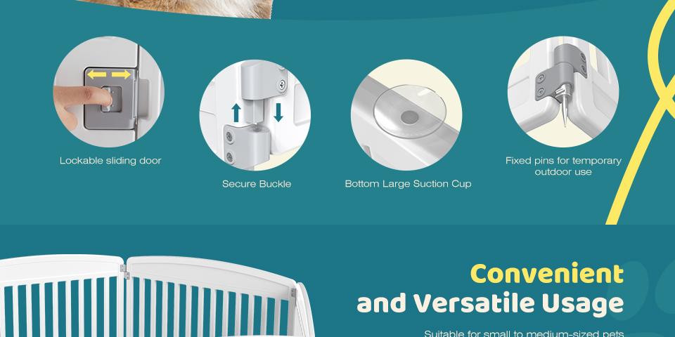 Dog Playpen with Door Puppy Playpen Dog Play Pen Indoors Pet Fence for Puppies Small Dogs Secure and Spacious Design Dog Playpen with Door Puppy Playpen Dog Play Pen Indoors Pet Fence for Puppies Small Dogs Secure and Spacious Design