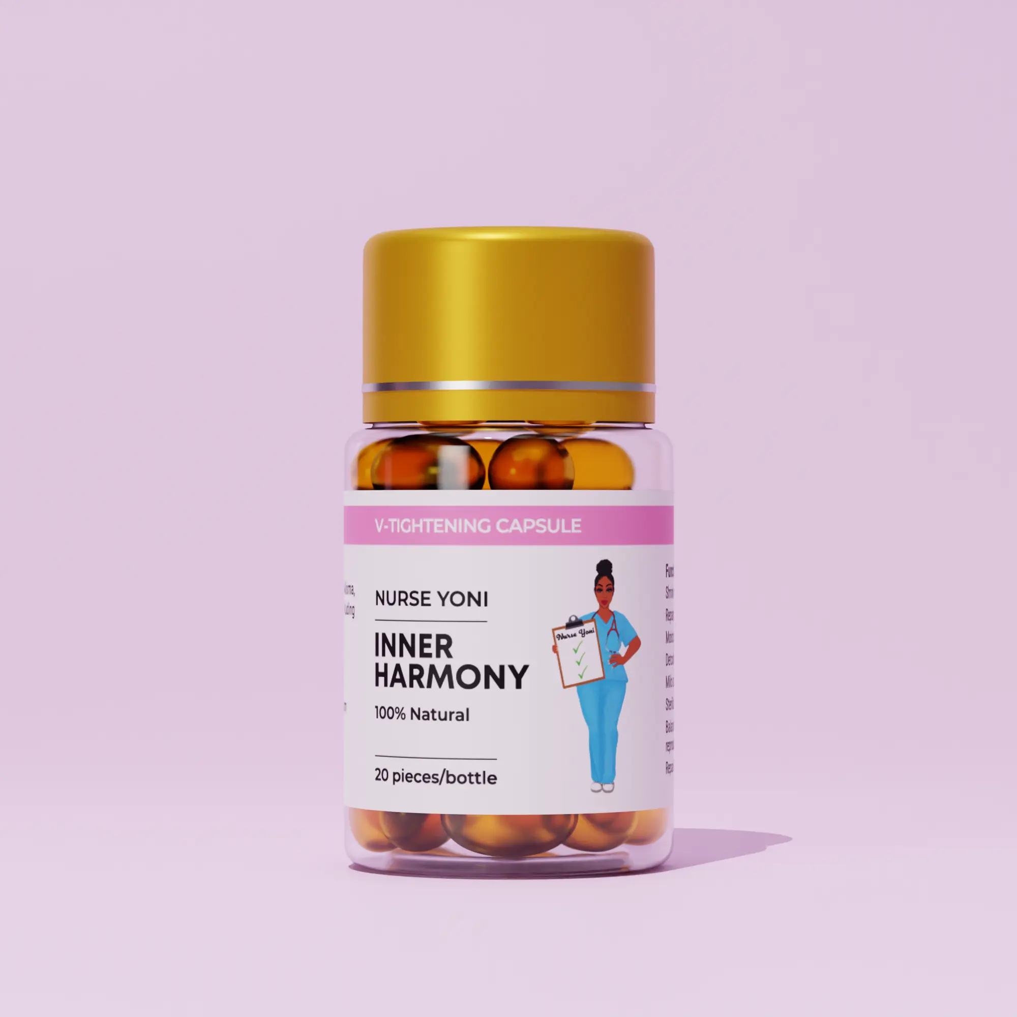 Nurse Yoni Inner Harmony – Feminine Moisture & Balance Herbal Capsules