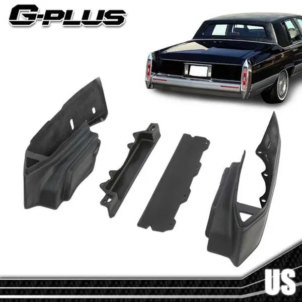 MOTOR GPLUS Plastic Bolt-On Rear Bumper Filler 1 Set - Lightweight Body, Exterior Styling Upgrade, Cadillac Car Exterior Accessory for Fleetwood, Brougham, Deville 1980-1992