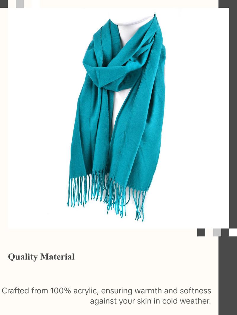 Unisex Solid Color Acrylic Scarves