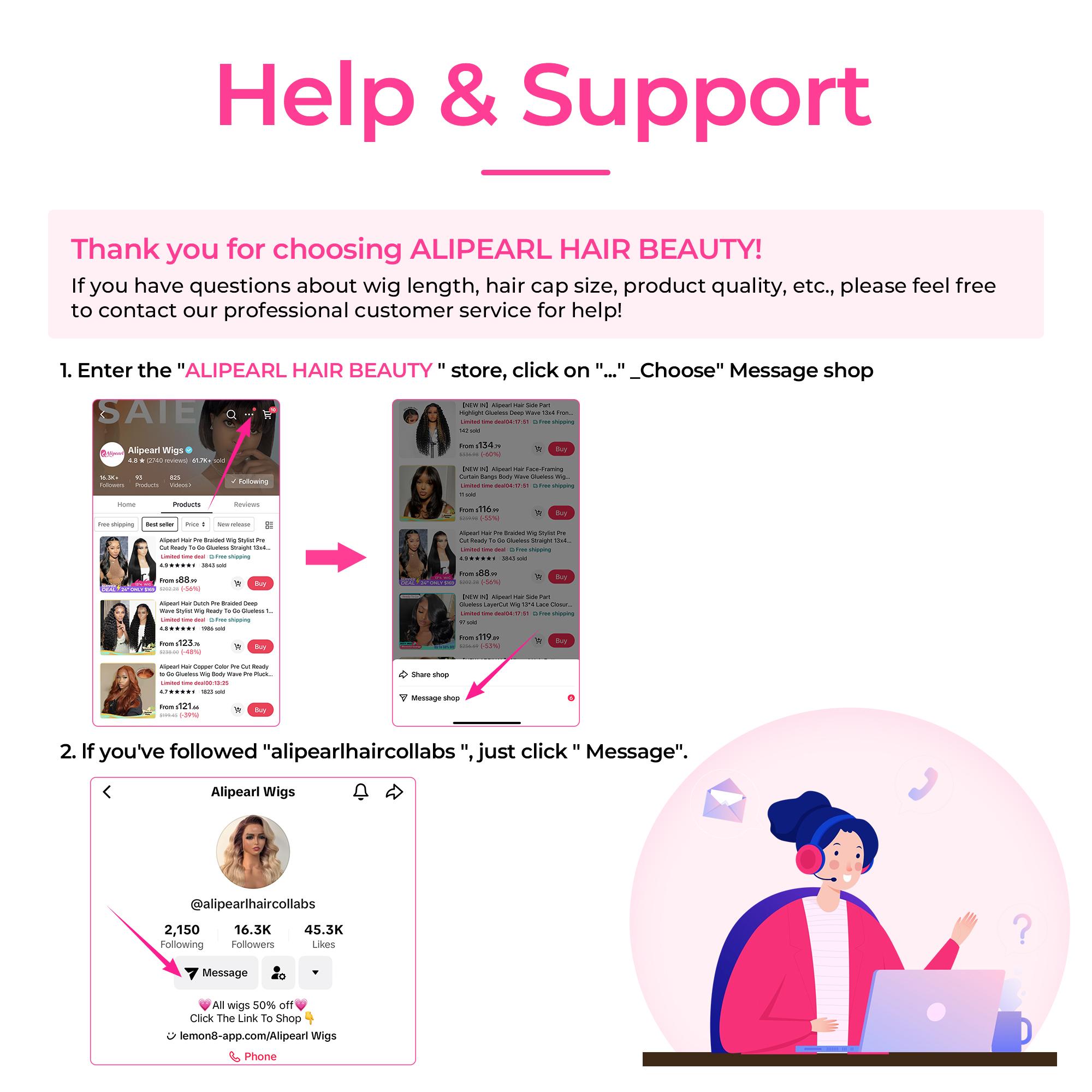 Alipearl Wig Glueless Natural Black Deep Wave 4x7 Lace Closure Wig Pre Cut Pre Bleached Ready Go Wigs Human Hair #FallFreshness