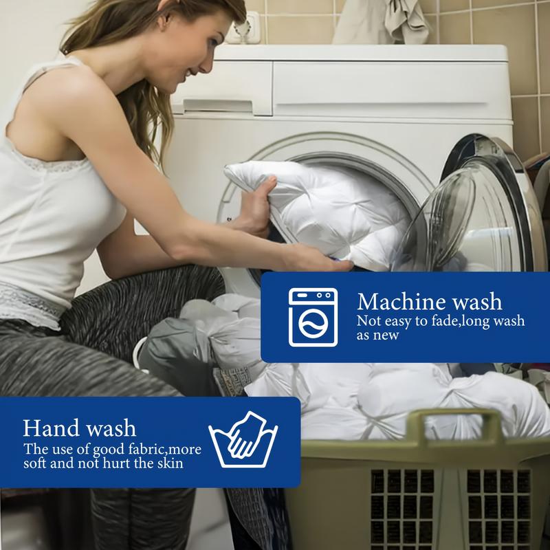 Luxurious Hotel-Quality Pillows - Soft Down Alternative Fill for Side, Back, and Stomach Sleepers - All-Season Comfort and Flattening Resistance