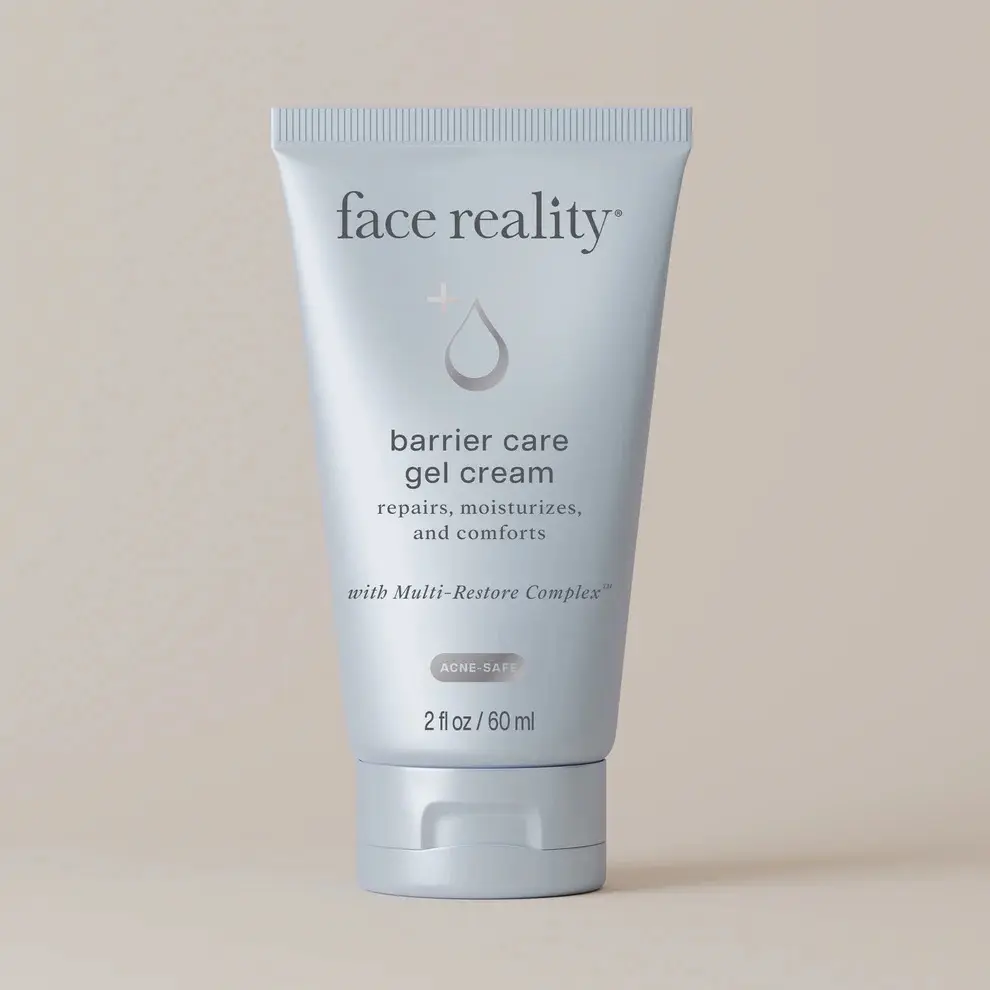 Face Reality Barrier Care Gel Cream 2 fl oz 60 ml with Multi Restore Complex for Acne Safe Repair Moisturize and Comfort Gentle Moisturizers