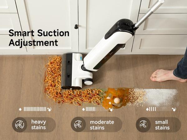 Uwant Wet Dry Vacuum Cleaner, Self Cleaning System,180°Lay-Flat Smart Cordless Vacuum Mop, 40 Minutes Long Runtime,Dual-Sided Edge Cleaning,18000pa Powerful Suction for Hard Floors Household Items