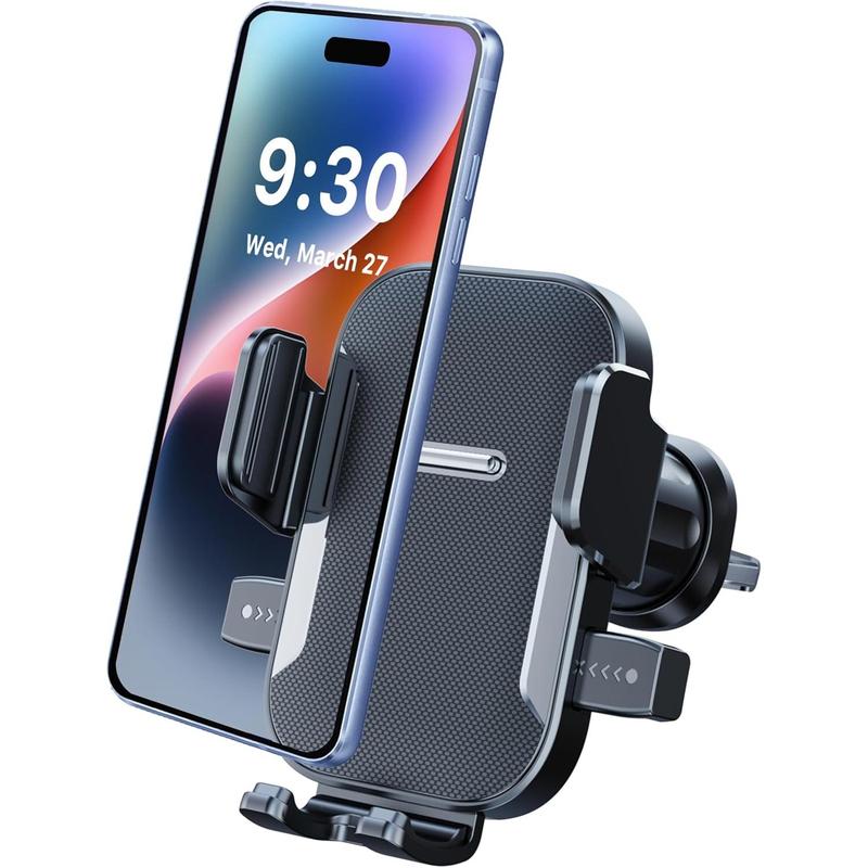 Car Phone Holder with Vent Design Hands-Free Cell Phone Mount for Car Universal Interior Accessories No Warranty