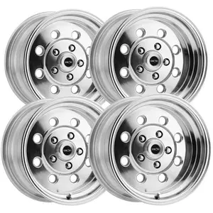 (Set of 4) Staggered Vision 531 Sport Lite 15" 5x4.75" Polished Wheels Rims