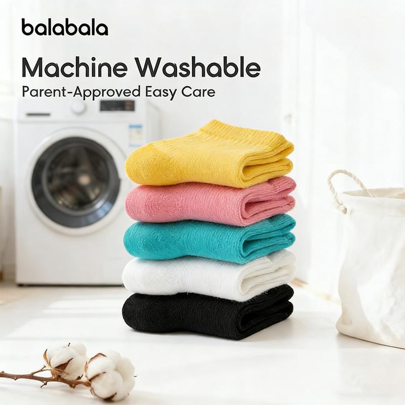 BABY JOY 5-Pair Ankle Socks | Assorted Bright Colors in Soft Cotton - Unisex Essentials - Matariki Studio