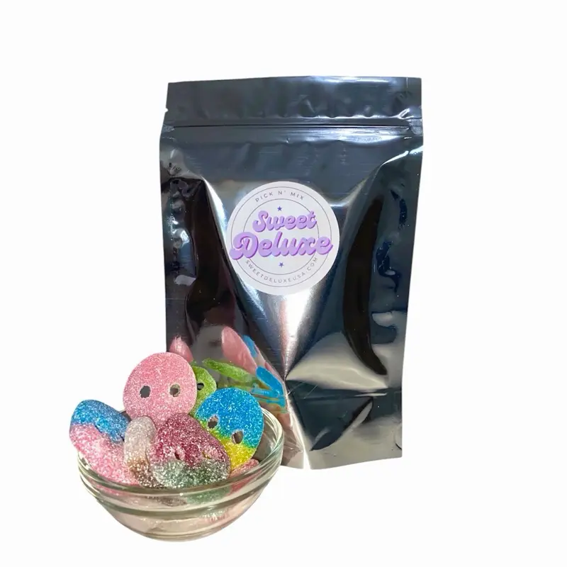 All Sour Skulls Authentic from Europe & Sweden BUBS Vegan Halal Swedish Candy