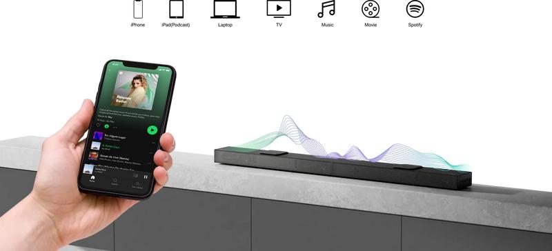 ULTIMEA Nova S80 5.1.2ch 360° Dolby Atmos Home Theater: Soundbar & Subwoofer with BassMX, 3D Surround Sound for Home, Parties & Gaming. Supports 4K HDR, HDMI eARC, Bluetooth & Smartphone Connectivity.