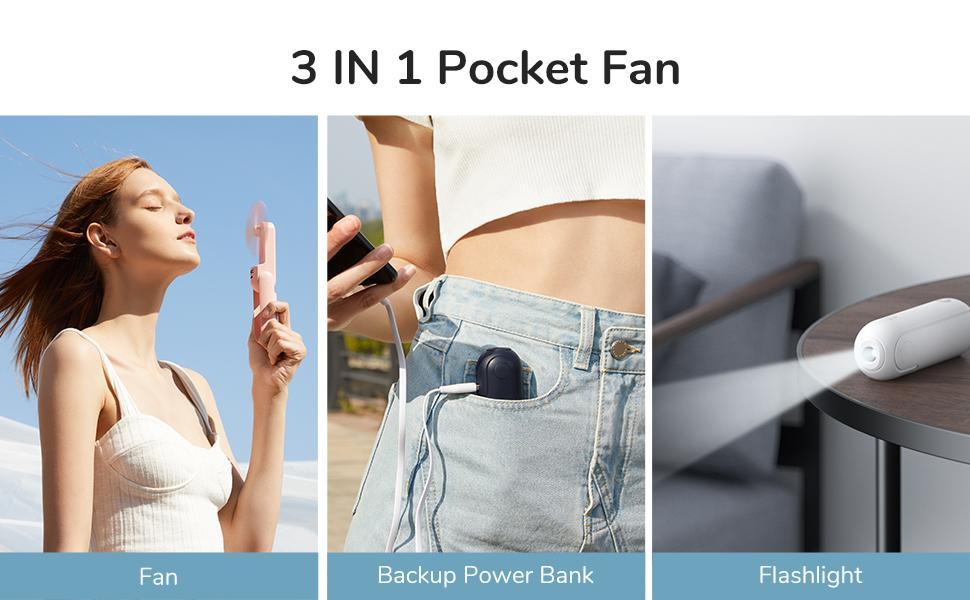 JISULIFE Portable Mini Fan, USB Rechargeable 4500mAh with Power Bank,Flashlight for Travel/Eyelash,Birthday Gifts for Women/Mom/Her/Girl portable mini JISULIFE Portable Mini Fan, USB Rechargeable 4500mAh with Power Bank,Flashlight for Travel/Eyelash,Birthday Gifts for Women/Mom/Her/Girl portable mini