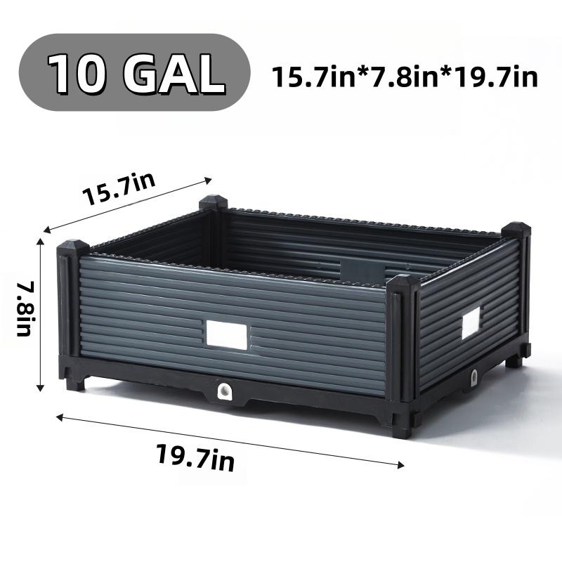 [Gardener's Choice] 3-6 pcs Stackable Raised Garden Beds, Outdoor/Indoor Planters, up to 10 Different Configs Decided by you, Suitable for Flowers/Herbs/Vegetables with Smart Drainage/Water System, Durable Material, Tool-free Installation