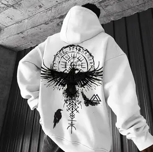 [S-5XL] Flying Pigeon With Clock Peace and Love Print Hoodie, Motorcycle Shirt, Streetwear Fashion, Unisex Casual Hoodie