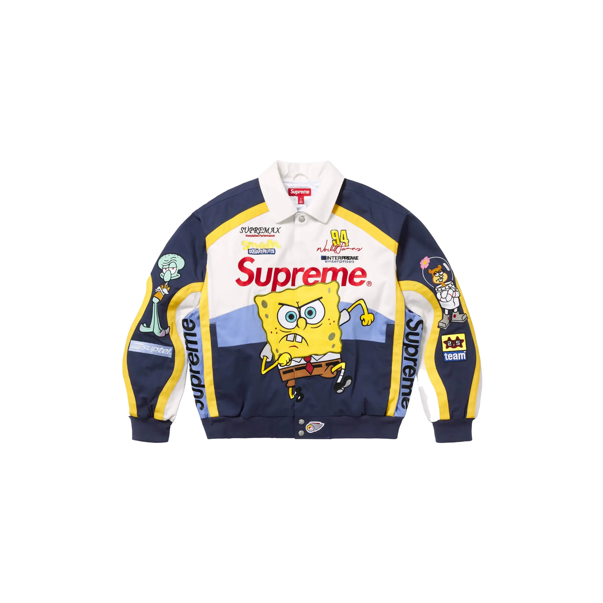 SpongeBob SquarePants Jeff Hamilton Racing Jacket "SS25 - White" SU25375