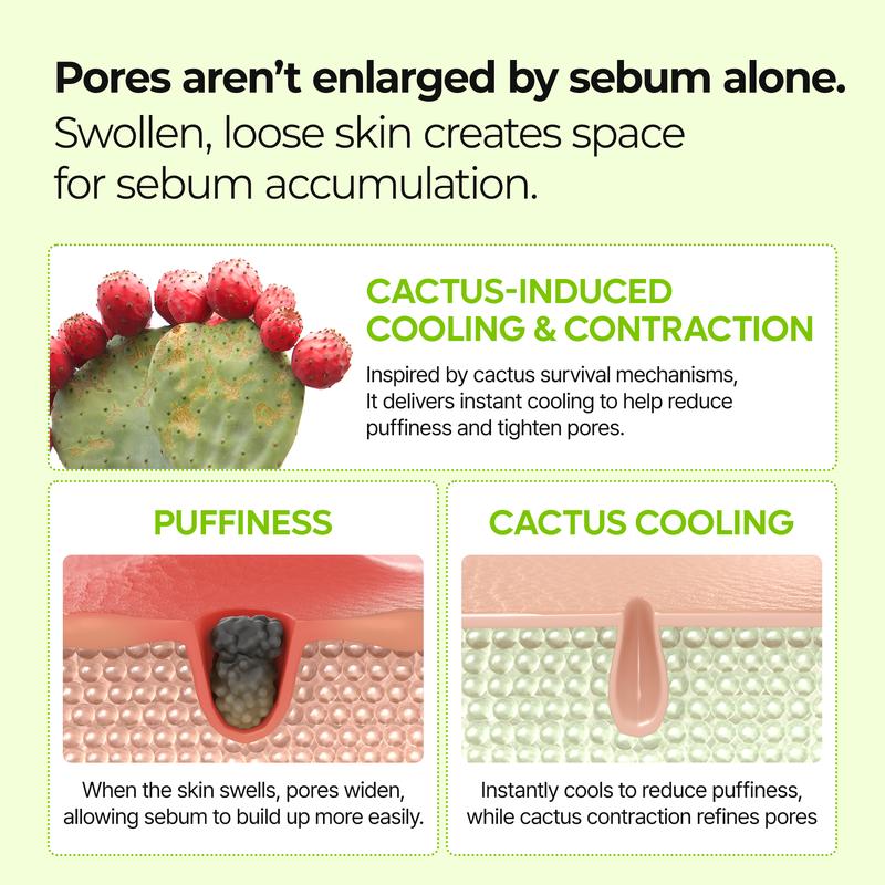 [Dr.Melaxin Official] CACTOX Pore Relief Jelly Serum Mist 80ml with Cactus Cooling & Dehydrated Pore Care