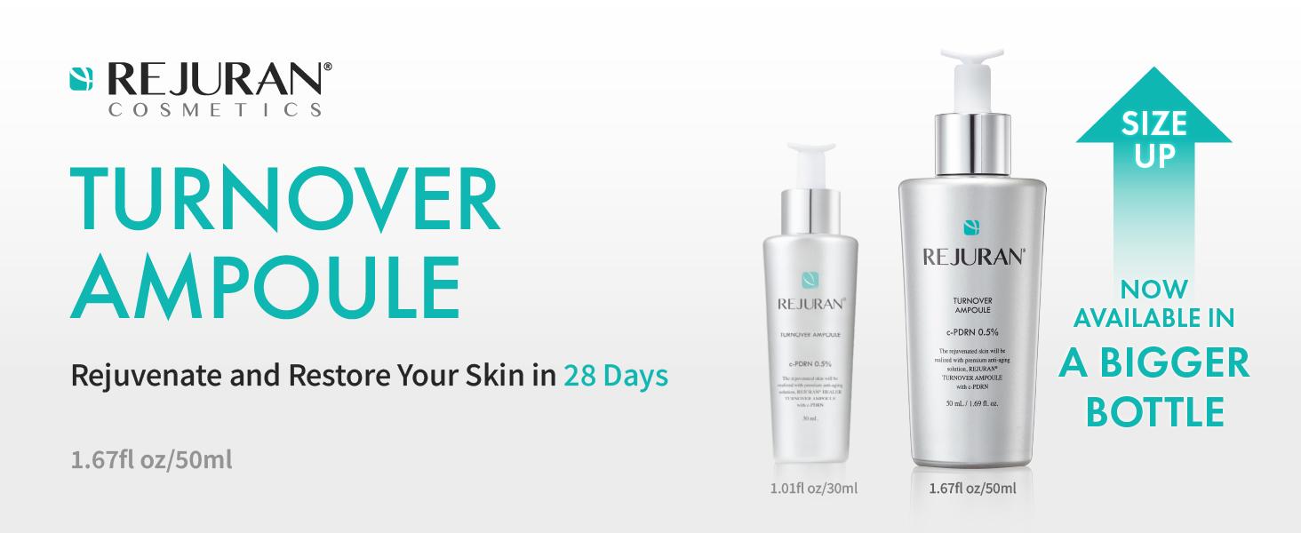 REJURAN Turnover Ampoule 50ml & Dual Effect Ampoule 50ml Bundle with Eye Cream REJURAN Turnover Ampoule 50ml & Dual Effect Ampoule 50ml Bundle with Eye Cream