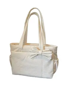 Quilted Bow Tote Bag in Multiple Colors, Casual Lightweight Shoulder Bag, Casual Commuter Bag, Suitable for Commuting, Shopping, Leisure Outings, Everyday Accessories.