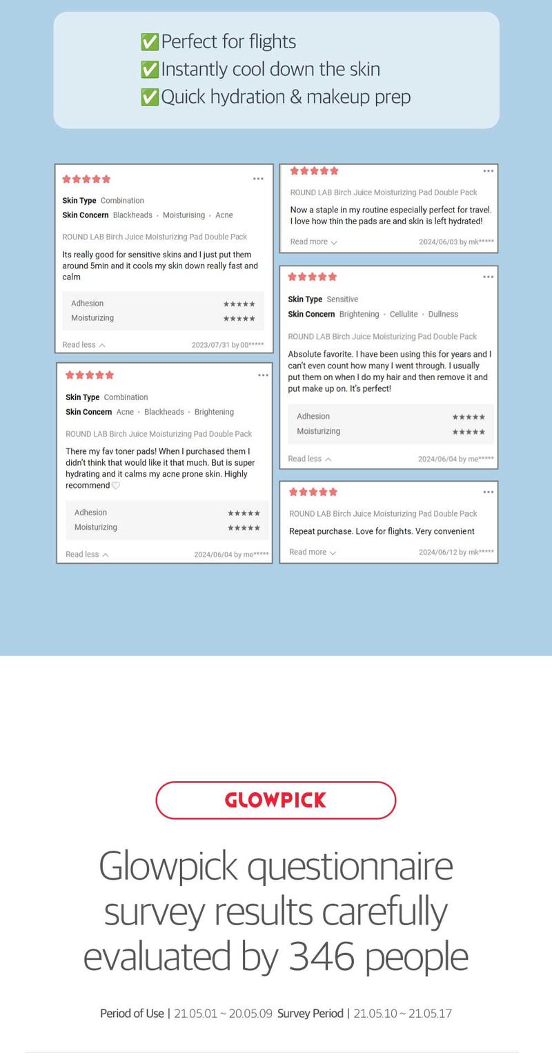 Birch Juice Moisturizing Face Pads_80pcs