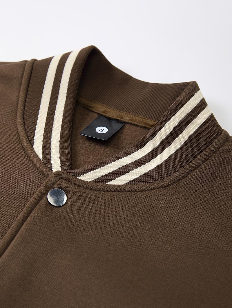 Men's Baseball Jacket Polyester Durable Wind-Resistant Orange & Apricot Colorblock Money, BOY, Rabbit, "$" Graphic Varsity Coat Y2K Vintage Retro Classic Old-School Casual Sports SWAG Streetwear Light Fleece-Lined Winter Jacket Trendy Gift for Boyfriend