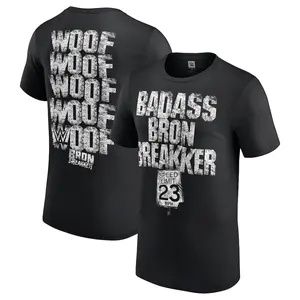 Men's Black Bron Breakker Badass T-Shirt