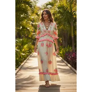 Pop of Pink Oasis Maxi Dress