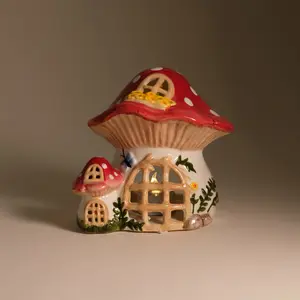 Clayworks Nesting Mushroom Candle House