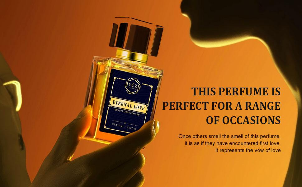 YCZ Eternal Love Eau De Parfum 75ml Floral Fruity Scent with Musk Ambergris Jasmine Rose Patchouli Vanilla Fragrance Gift Bottle 2.53oz Vintage Perfume Aluminum Nozzle Smoothlines Edp Sprays