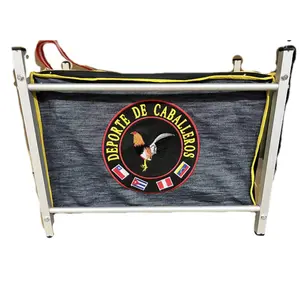Doble TRANSPORTE MALETA CARGADOR GALPONERAS para GALLOS( Doble) ALUMINIO Rooster Carrier CAGE