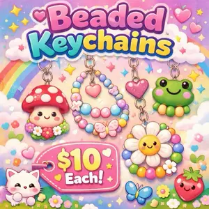 Beaded Handmade Keychains - $10 Beaded Character Keychains Product