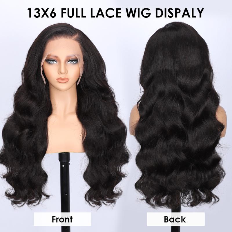 Cynosure Body Wave 13x6 Lace Front Wig Human Hair Pre Plucked Pre Bleached HD Lace Frontal Glueless Drawstring Wigs Pre Everything Wigs for Women