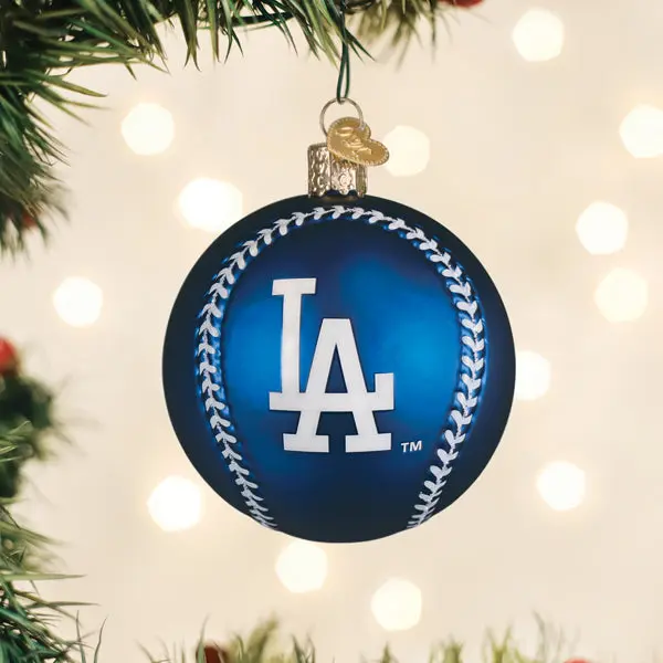 Dodgers Baseball Ornament, Festive Holiday Decorations for Home