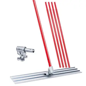 Garvee 48"x8" Bull Float Kit Magnesium Bull Float for Concrete Finishing with 47.2‘’ Extendable Handles x 4, Concrete Bull Float Tools Kit for Concrete Finishing