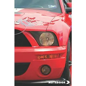 USED-Notebook Mustang Car :Notes,journal,organizing and braindstorming,Goal setting,drawing,lists,School Notebook,Present,Travel: Blank,White Paper,Unlined,6 x 9,Page 110 (Paperback)