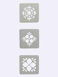 Talavera Floral Reusable Stencils