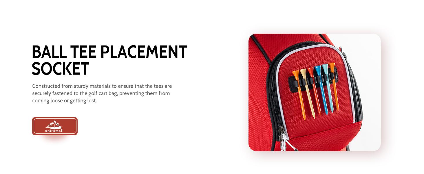 uniHimal 14-Way Soundless Golf Cart Bag Pro with Full Length Divider Top, Golf Bag for Men with Handles and Rain Cover