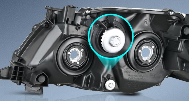 Nilight Headlight Assembly Compatible with 2009 2010 Toyota Corolla XLE/LE/Base Replacement Headlamp Black Housing Amber Reflector Driver and Passenger Side(Not fit S or XRS Trim)