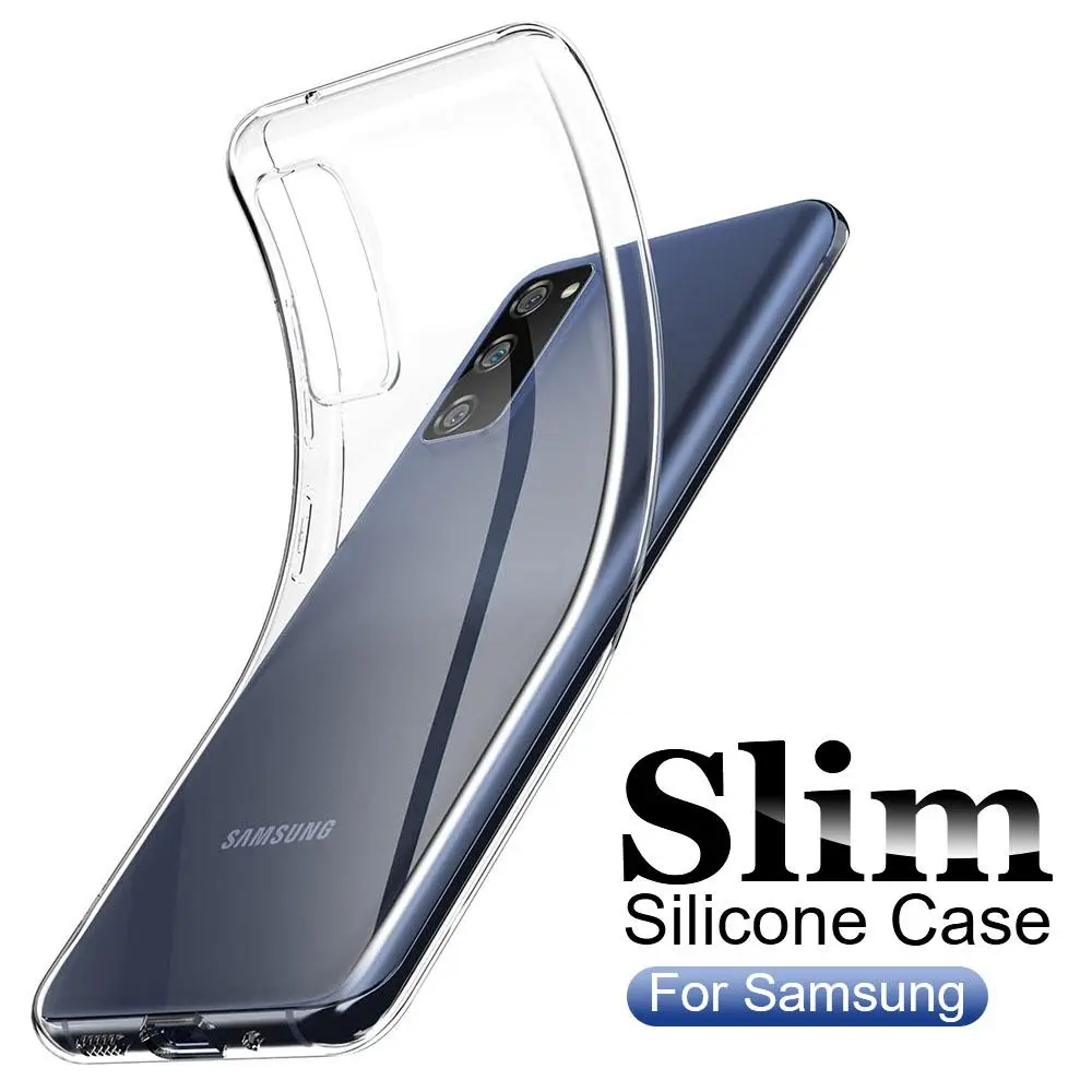 Ultra Thin Soft Case For Samsung Galaxy S23 S22 S21 S20 Note 20 Ultra 10 S10 S9 Plus 9 8 Clear Silicone Back Case Cover S