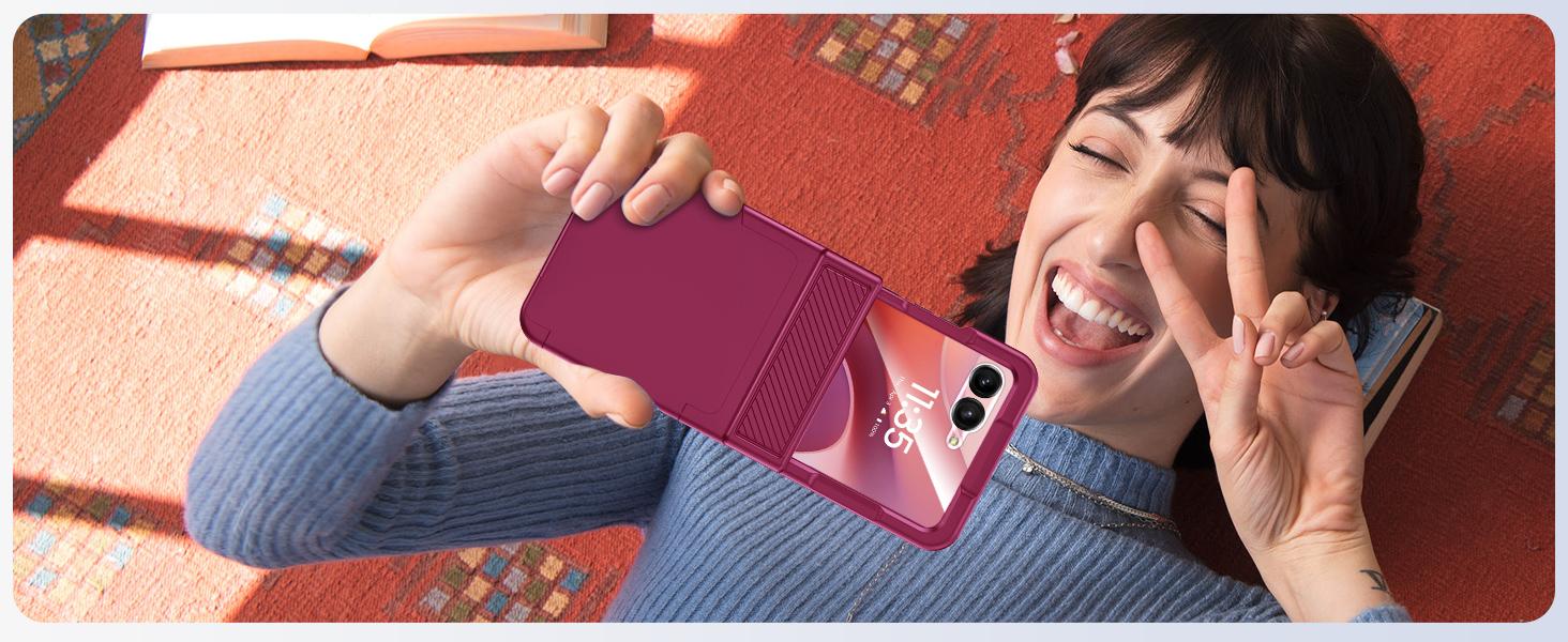 Vizvera for Motorola Razr Case with Card Holder RFID Blocking,Hinge Protection,Screen Protector,Rugged Anti-Scratch Shockproof Phone Case，Motorola Razr 2024/Razr 2026 /Razr 2025 #SummerVibes #Built for Tech Enthusiasts，phone case，TikTokShopDealsforYouDays