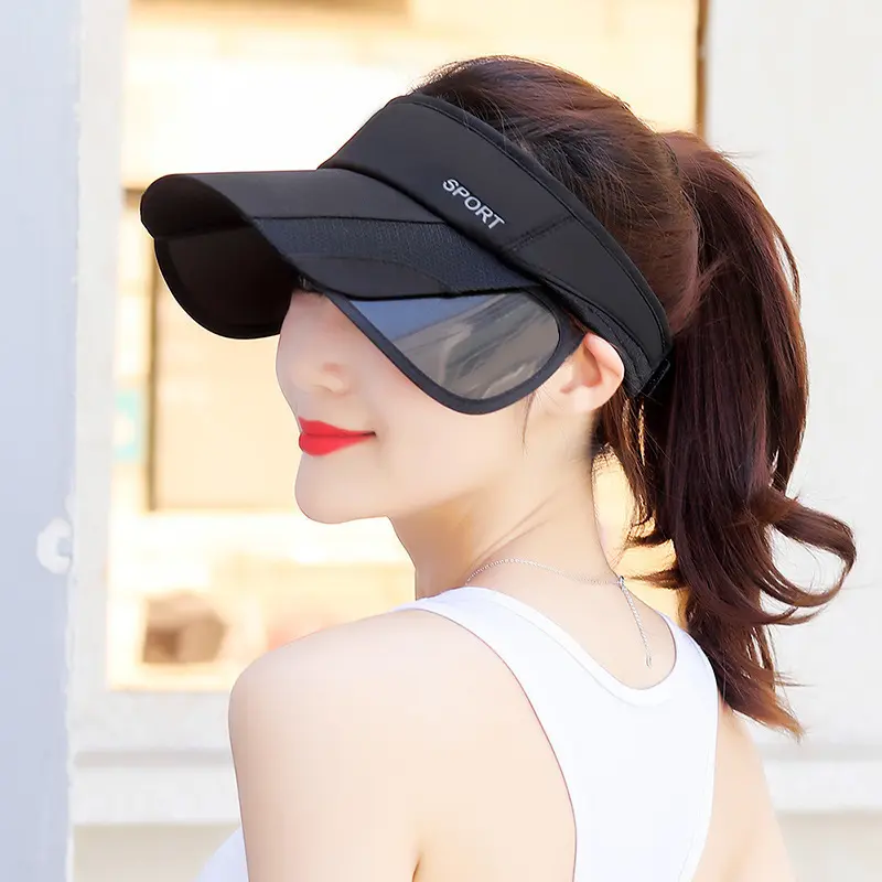 Men's and women's summer hat, spring and summer casual outdoor baseball cap, sunshade and sun protection, open-top visor cap