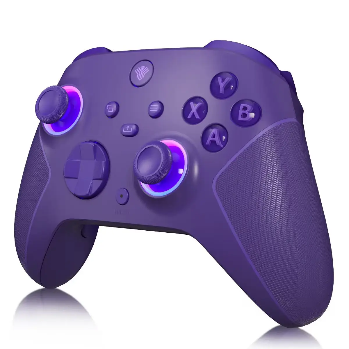 Wireless Gaming Controller with Hall Effect Anti-Drift Sticks, Compatible with Xbox Series X|S, Steam & Windows PC, 2-Stage Triggers, 7-Zone RGB, Dual Vibration, Turbo, Macros, 1000mAh , 3.5mm Jack