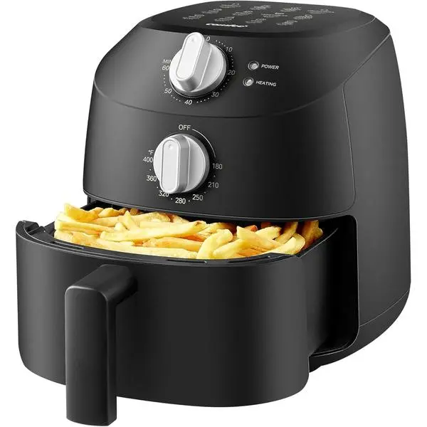 COMFEE' Compact 2.1-Quart BPA-Free Mini Air Fryer - Compact Fit for Small Kitchens, Even Heat Distribution, Oil Reduction, Black